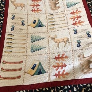 Beautiful quilt.Length 87”X Width 67” Comes with one pillow sham.